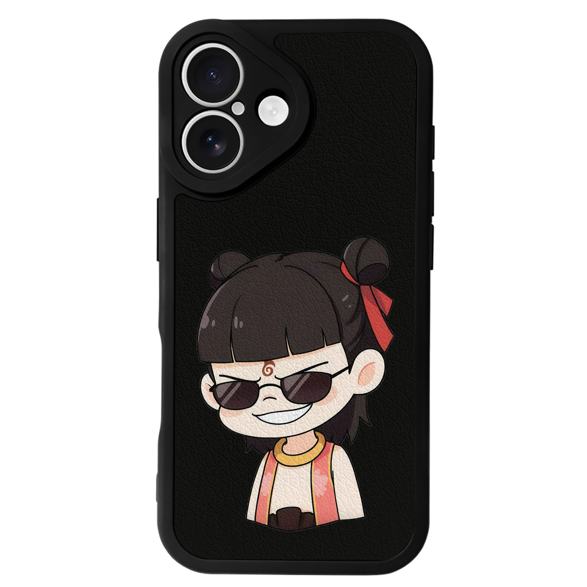 （画像用） Ne Zha 2 ナタ 魔童の大暴れ 【iPhone 16シリーズ対応】シリコンスマホケース（レザー調） 材質：シリコン